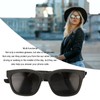 Smart Glasses, Bluetooth Audio Sunglasses for Men and Women, Bone