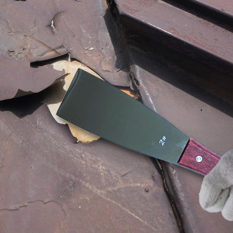 Scraper, Wooden Handle, Metal Spatula, Stainless Steel Blade, Tool Set,