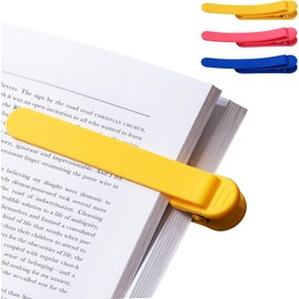 Lumbor37 3PCS de Marcapáginas Automáticos de Silicona, Marcapáginas Únicos para Amantes de la Lectura, Mujeres, Hombres, Niños, Profesores, Marcadores de Páginas, Clips para Libros