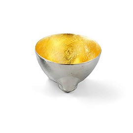 Nousaku 610093 Zodiac Guinomi - Gold Leaf - Ox Approx. 2.4 fl oz (60 cc) [Tin]