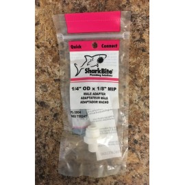 SharkBite 25412 Push to Connect 1/4 in. 1/8 in. D MIP Threaded Adapter