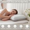 Cooling Memory Foam Pillow, Bed Pillow, Medium Soft Feel Neck