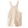 JWWN Little Girls Boys Twill Shortalls Toddler Kids Summer Bib