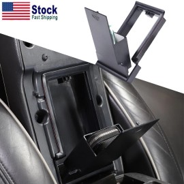 e-power-auto-Trim Armrest Box Privacy Storage Box Black accessories Fit For Humme-r H3 2005-09 US