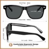 CARFIA Retro Acetate Polarized Sunglasses for Men UV Protection with