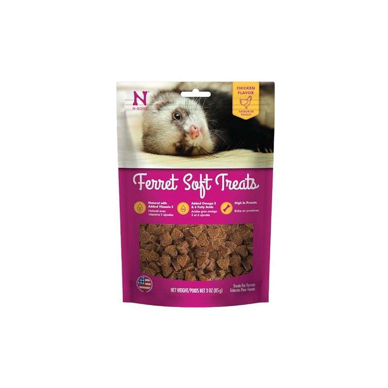 N-Bone 1 Pouch Ferret Soft Treats Chicken Flavor, 3 Oz