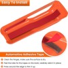 Riloer 2 pieces black car bonnet hinge cover trim decoration