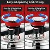 6.3 QT Pressure Cooker, 304 Stainless Steel - Explosion-Proof Lock,