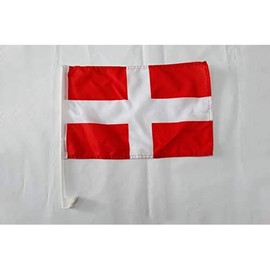 Savoy Car Flag 18'' x 12'' - Savoyard – Savoie Car flags 30 x 45cm - Banner 18x12 INCHES PLASTIC STICK - AZ FLAG