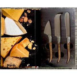 Legnoart FROMAGER Cheese Enthusiast Set of 3-Piece -Light Wood Handle #CK-400L
