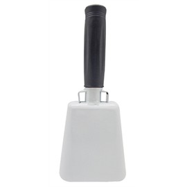 Toys+ Cowbell with Handle Various Sizes and Colors (White, 6")