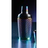 BarCraft BCCSSTUDRBOW Studded Glass Cocktail Shaker, 300 ml (10.5 fl
