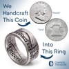 1950-1963 Franklin Half Dollar Ring | Silver Coin Ring with