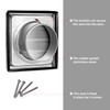 FRESH SPEED 6-Inch Stainless Steel Dryer Vent Cover Outdoor- Air