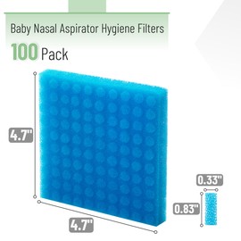 Mr. Pen- Baby Nasal Aspirator Hygiene Filters, 100 Pack, Nasal Aspirator Filters for Baby, Nasal Suction Filters for Babies, Nose Aspirator Filters for Babies, Nose Suctioners Filters for Babies
