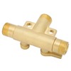Male Thread G1/2 Tee Joint Ball Valve 3‑Way Pipe Connector