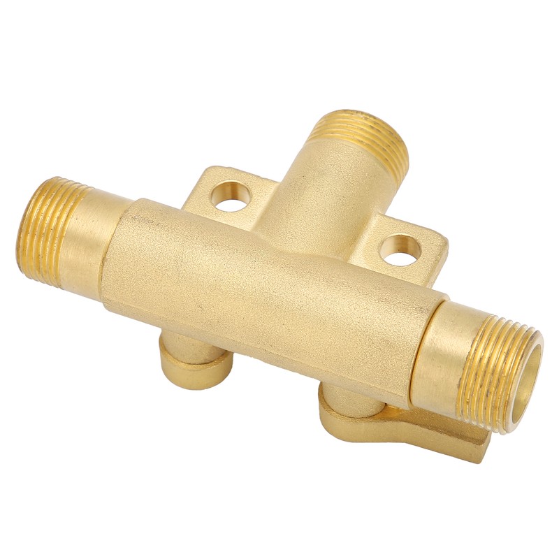Male Thread G1/2 Tee Joint Ball Valve 3‑Way Pipe Connector