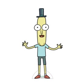 Cardboard People Mr Poopy Cardboard Cutout Standup - Rick and Morty (TV Series)