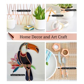 CHANZON 130ft Copper Foil Tape 6mm 1/4 inch Double Sided Conductive Adhesive for Stained Glass,Soldering,Electric,Crafts,Repair,Paper Circuits,Grounding,Guitars(2 Pack)