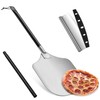 Pizza Peel Aluminum Pizzas Spatula (12 Inch), Joyfair Long Handle