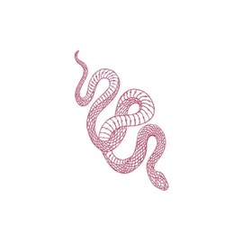 3 Sheets Yeahgoshopping Realistic Big Size Red Snake Waterproof Temporary Tattoo Stickers For Women Men Body Art Waist Decals Fake Tattoo