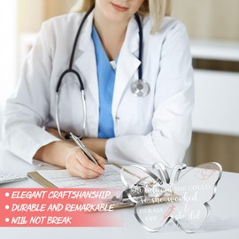 Yulejo Nurse Gifts for RN Christmas Nurses Gifts for Women Nurses Week Gifts Nurse's Day Appreciation Gift Crystal Table Centerpieces Nursing Keepsakes Paperweight for Doctor School Decor (Butterfly)