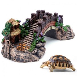 Resin Aquarium Ornament: Fish Tree Water Landscape Bridge for Tank Decor BL03518
