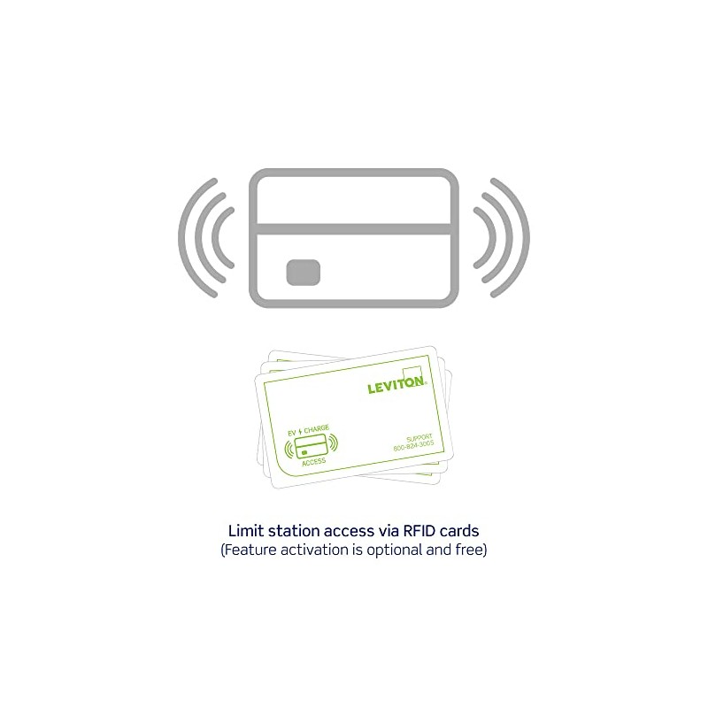 Leviton Additional Charging Station Access Control (RFID) Card, ERFID