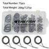 THKFISH Fishing Rod Guide Repair Kit Spinning Rod Guides Ceramics