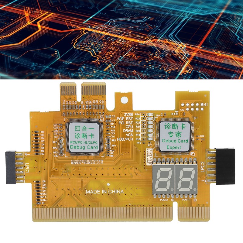 Desktop Diagnostic Card PCI PCIE 2LPC 4in1 Analyzer Motherboard 2Bit