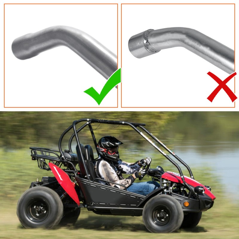 JOIQEXJ 212 Exhaust Header Pipe for Predator 196cc 212cc GX160