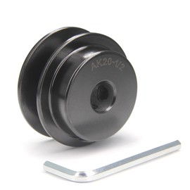 Zeberoxyz AK20 Web Washers with Single Groove, 2.0 Inch Outer Diameter 1/2 Inch Bore, Cast Iron V-Belt Pulley for V-Belts