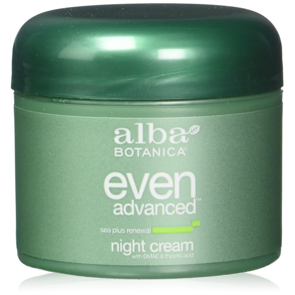Alba Botanica Natural Even Advanced Sea Plus Renewal Night Cream, 2 Fl Oz (Pack of 3)