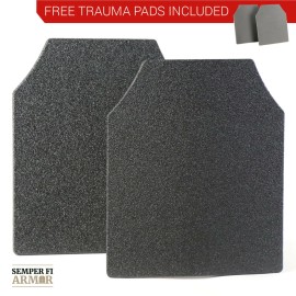 Semper Fi Armor Body Armor AR500 Level 3 Set Of Curved 10x12 Plates In Stock Immediate Shipping