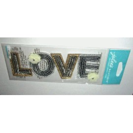 Jolee's Boutique 6.5" Sequin LOVE 1 PC Dimensional Sticker 50-60448
