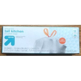Up&Up Unscented Tall Kitchen 13-Gallon Bags - 25 Bags