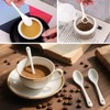 6 Pieces Ceramic White Spoon, Jam Mini Dessert Teaspoon, Tableware