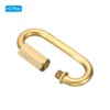 PATIKIL 4mm Copper Chain Quick Links, 2 Pack Screw Locking