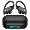 Wireless Earbuds Bluetooth Headphones 130Hrs Playtime with 2500mAh Wireless Charging Case LED Diaplay Hi-Fi Waterproof Over Ear Earphones for Sports Running Workout Gaming
