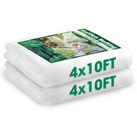 Unves 2 Pack 4 x 10 FT Garden Netting, Mosquito Bird Netting for Garden Protection Vegetable Fruits, Raised Bed Plant Covers Protect Plants from Birds Bugs