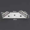 Pxyelec Silver Corner Protectors Stainless Steel Bracket Cupboard Corner Three