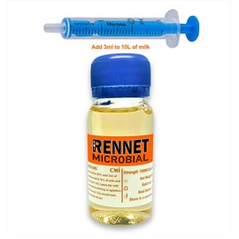 Mikrobielles flüssiges Lab, ideales Gerinnungsmittel, 50 ml | fügen Sie 2 ml pro 10-l-Milch hinzu