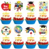 Generic 24Pcs Multicolored Kindergarten Graduation Cupcake Toppers