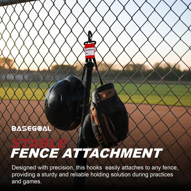 BaseGoal 3 in 1 Dugout Organizer, Baseball Softball Bag Hook