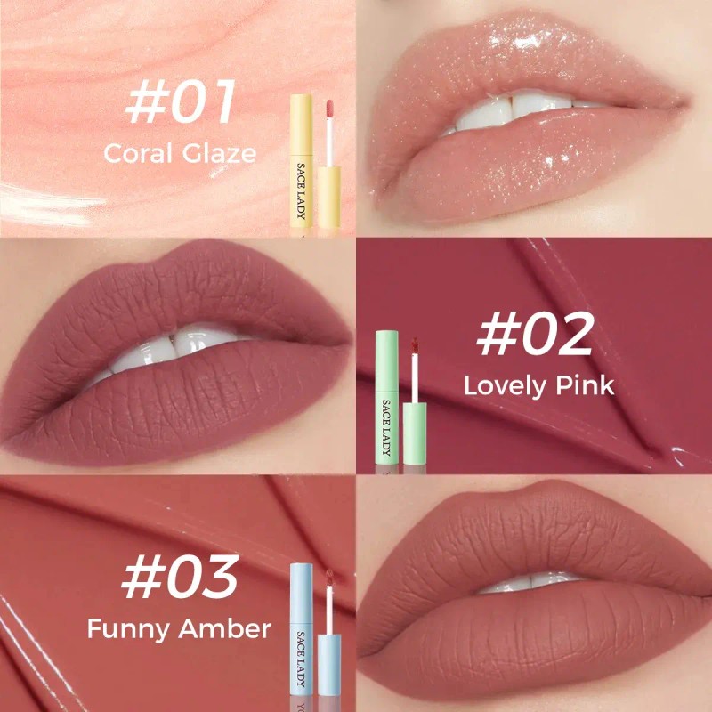Sace Lady Labial Líquidos Mate Larga Duración Set 3 Pcs