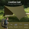 JAICOM Waterproof Hammock Rain Fly, Portable Camping Tarp - 12ft