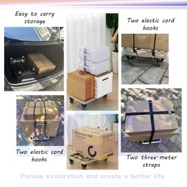 NGB Folding Hand Truck,Foldable Dolly Cart Made of 100% Heavy Duty Stainless Steel, 500 Lbs Capacity,Transport and Moving in Luggage, Travel, Automobiles, Mobility, Office Us,Warehouse,Dolly Cart.