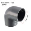 uxcell PVC Pipe Fitting 32mm Slip Socket 90 Degree Elbow