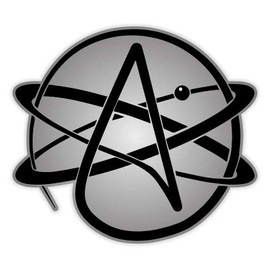 GT Graphics Atheist Sign - 8" Vinyl Sticker - for Car Laptop I-Pad - Waterproof Decal