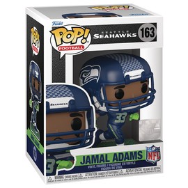 POP Football: Seahawks - Jamal Adams Funko Vinyl Figure (Bundled with Compatible Box Protector Case), Multicolor, 3.75 inches